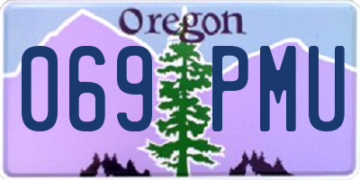 OR license plate 069PMU