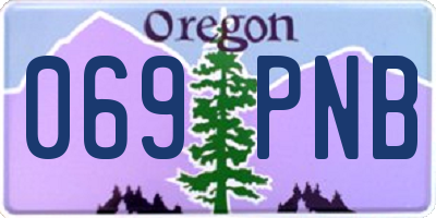 OR license plate 069PNB