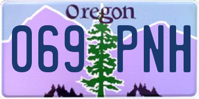 OR license plate 069PNH