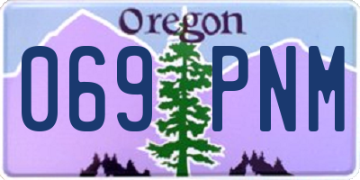 OR license plate 069PNM