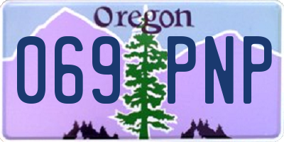 OR license plate 069PNP