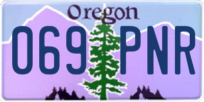 OR license plate 069PNR