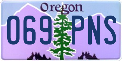 OR license plate 069PNS