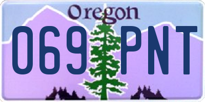 OR license plate 069PNT
