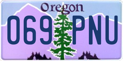 OR license plate 069PNU