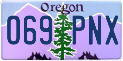 OR license plate 069PNX