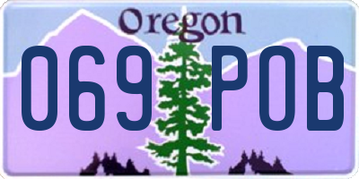 OR license plate 069POB