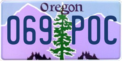 OR license plate 069POC