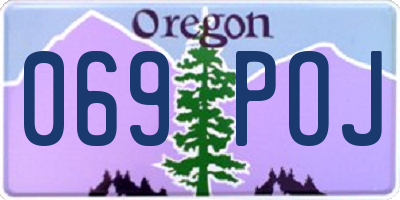 OR license plate 069POJ