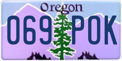 OR license plate 069POK