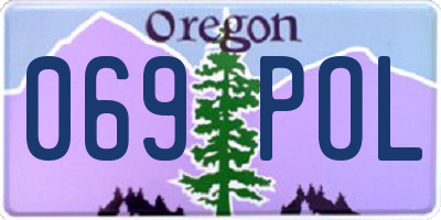 OR license plate 069POL