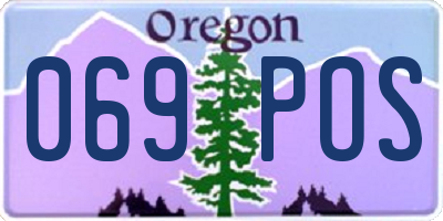 OR license plate 069POS