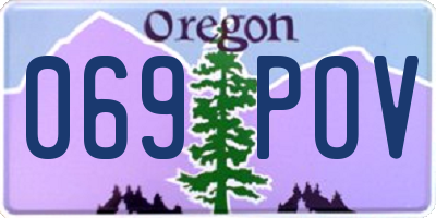 OR license plate 069POV