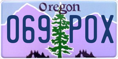 OR license plate 069POX