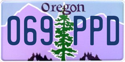 OR license plate 069PPD