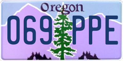 OR license plate 069PPE