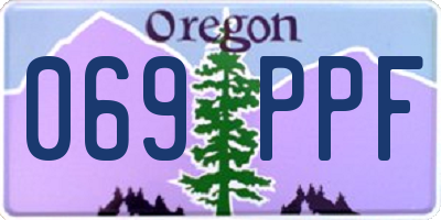 OR license plate 069PPF
