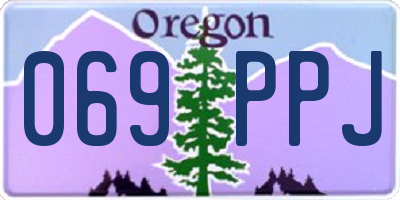 OR license plate 069PPJ