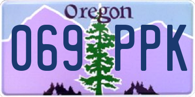 OR license plate 069PPK