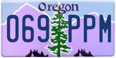 OR license plate 069PPM