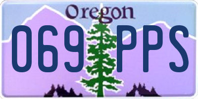 OR license plate 069PPS