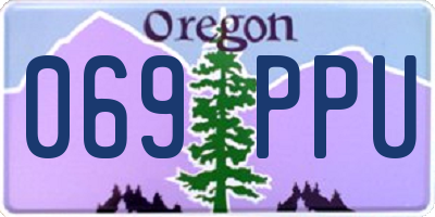 OR license plate 069PPU