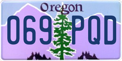 OR license plate 069PQD