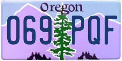 OR license plate 069PQF