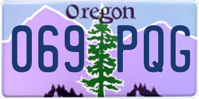 OR license plate 069PQG