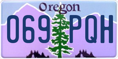OR license plate 069PQH