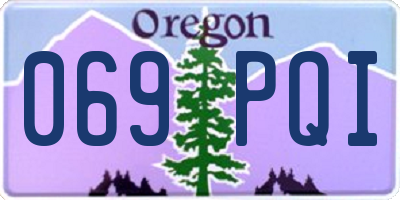 OR license plate 069PQI