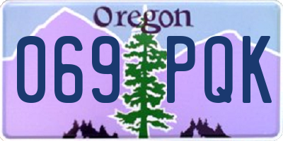 OR license plate 069PQK