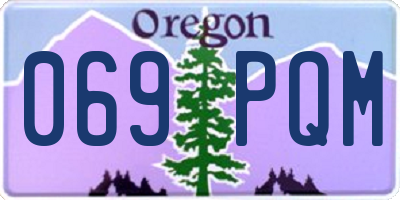 OR license plate 069PQM