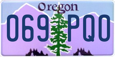 OR license plate 069PQO