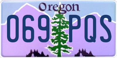 OR license plate 069PQS