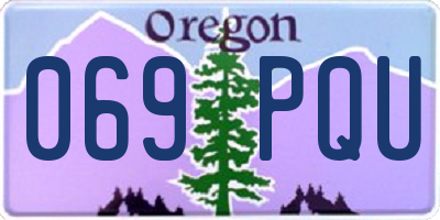OR license plate 069PQU