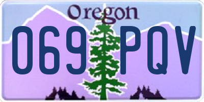 OR license plate 069PQV