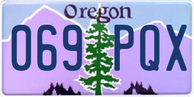 OR license plate 069PQX