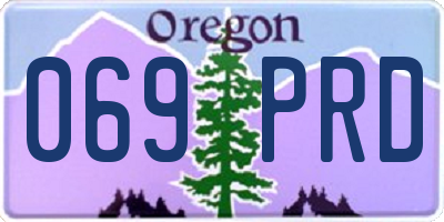 OR license plate 069PRD