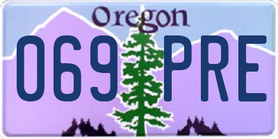 OR license plate 069PRE