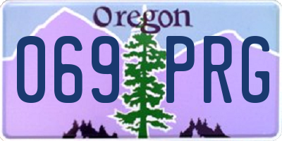 OR license plate 069PRG