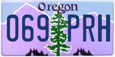 OR license plate 069PRH