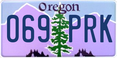 OR license plate 069PRK