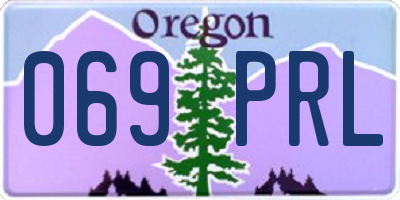 OR license plate 069PRL