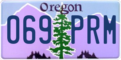 OR license plate 069PRM