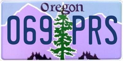 OR license plate 069PRS