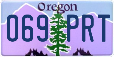 OR license plate 069PRT