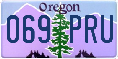 OR license plate 069PRU