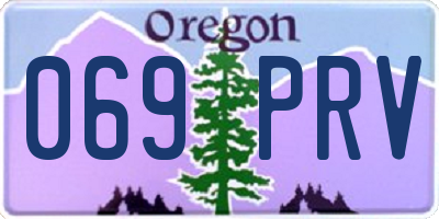 OR license plate 069PRV