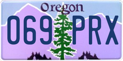 OR license plate 069PRX